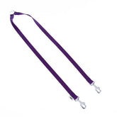 Doggie Dokuma Çift Köpek Gezdirme Tasma Aparatı Medium Mor 2x60-60 Cm