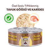 PetzzCats Tavuk Karides Konserve Kedi Maması 1 Adet 70 Gr