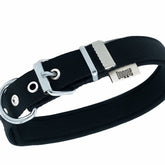 Doggie Comfort Dokuma Kemikli Köpek Boyun Tasması Large Siyah 2.5x42-50 Cm