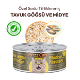 PetzzCats Tavuk Midye Konserve Kedi Maması 1 Adet 70 Gr