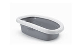 Stefanplast Sprint 10 Açık Kedi Tuvaleti Beyaz/Gri 31x43x14 Cm