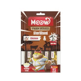 Moow Tavuklu ve Keçi Sütlü Kısırlaştırılmış Sıvı Kedi Ödül Maması 1 Adet 6x12 Gr