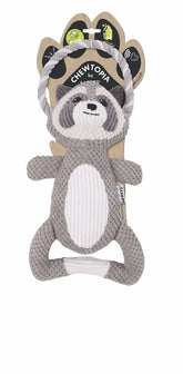 M-Pets Eco Chewtopia Rakun Peluş Kedi ve Köpek Oyuncağı 35x19x8 Cm Gri