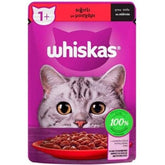 Whiskas Pouch Sos İçerisinde Sığır Etli Yetişkin Konserve Kedi Maması 1 Adet 85 Gr