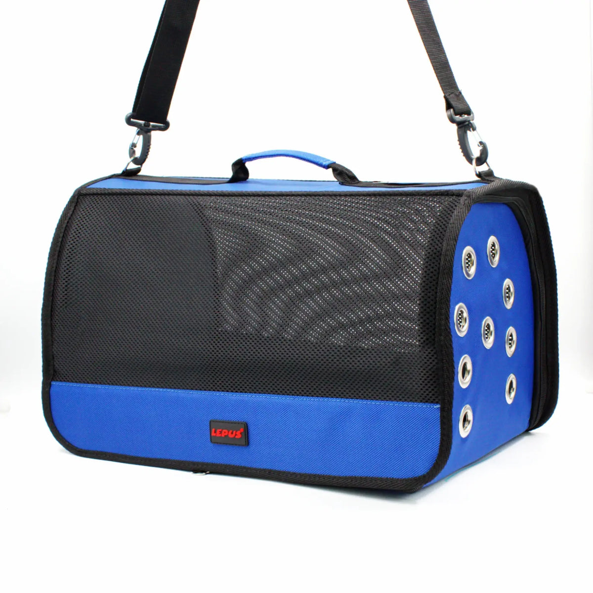 Lepus Mesh Bag Omuz Askılı Kedi ve Küçük Irk Taşıma Çantası Mavi 28x45x28 Cm