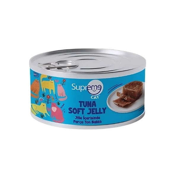 Supreme Cat Jöle İçerisinde Ton Balıklı Yetişkin Konserve Kedi Maması 1 Adet 85 Gr