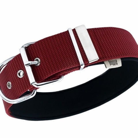 Doggie Comfort Dokuma Çivili Köpek Boyun Tasması Small Kırmızı 5x50-60 Cm