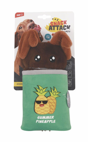 M-Pets Angel Ödül Hazneli Peluş Köpek Oyuncağı 12x5x23.5 Cm Kahverengi/Yeşil