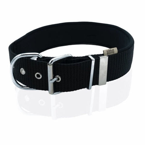 Doggie Comfort Dokuma Çivili Köpek Boyun Tasması Medium Siyah 5x55-65 Cm