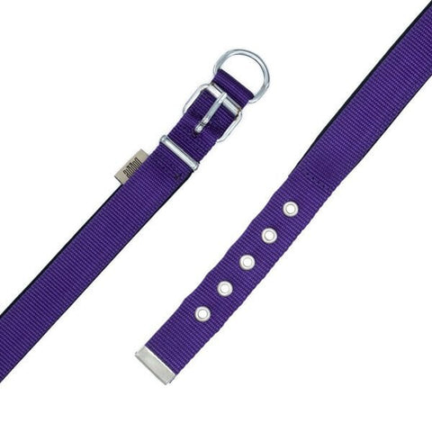 Doggie Comfort Dokuma Köpek Boyun Tasması Large Mor 2.5x42-50 Cm
