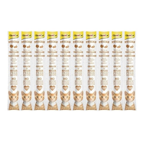 Gimcat Sticks Hindi ve Tavşan Etli Çubuk Kedi Ödül Maması 1 Adet 50 Gr