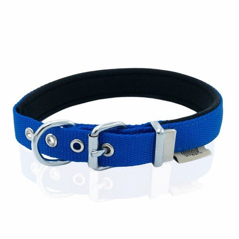 Doggie Comfort Dokuma Kemikli Köpek Boyun Tasması Medium Mavi 2x35-40 Cm