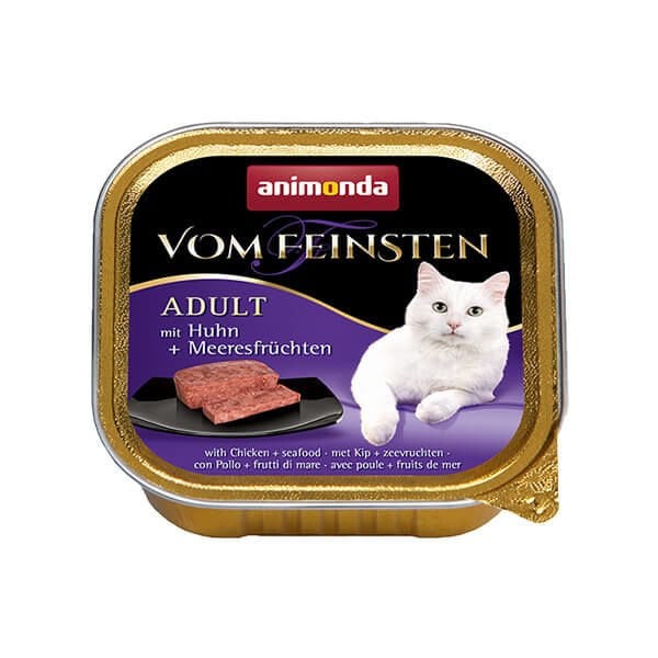 Animonda Tavuk ve Deniz Mahsüllü Yetişkin Konserve Kedi Maması 1 Adet 100 Gr
