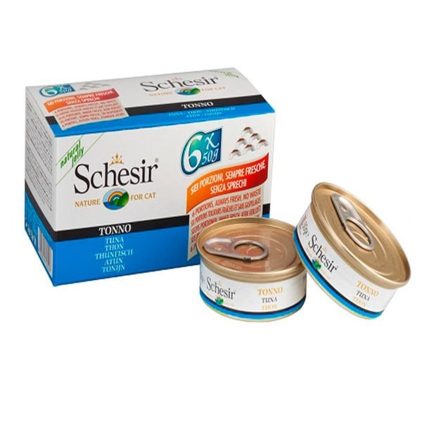Schesir Multipack Tuna Konserve Kedi Maması 1 Adet 6x50 Gr