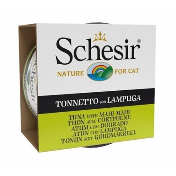 Schesir Ton Balıklı ve Lambukalı Jöleli Konserve Yetişkin Kedi Maması 1 Adet 85 Gr