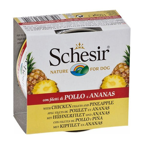 Schesir Tavuk ve Ananas Konserve Köpek Maması 1 Adet 150 Gr