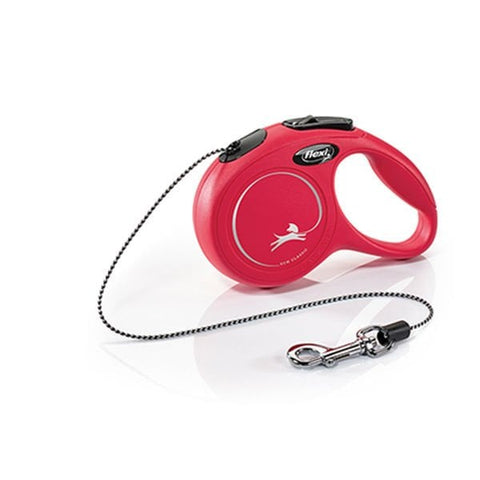 Flexi New Classic İp Otomatik Köpek Gezdirme Tasması Xsmall Kırmızı 3 Mt