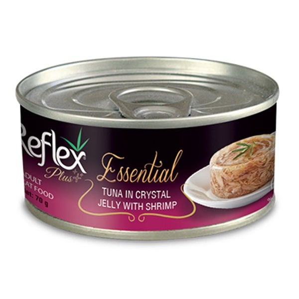 Reflex Plus Ton Balık ve Karidesli Jöleli Yetişkin Konserve Kedi Maması 1 Adet 70 Gr