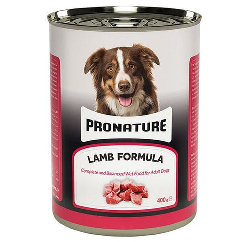 Pronature Kuzu Etli Parça Etli Yetişkin Köpek Konservesi 1 Adet 400 Gr