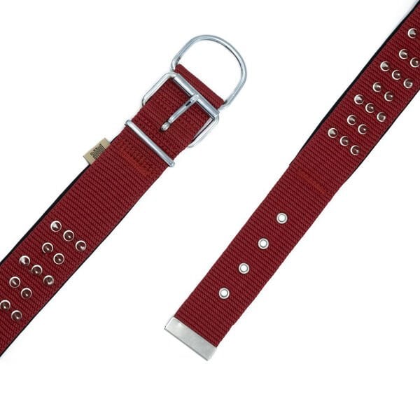 Doggie Comfort Dokuma Çivili Köpek Boyun Tasması Small Kırmızı 5x50-60 Cm