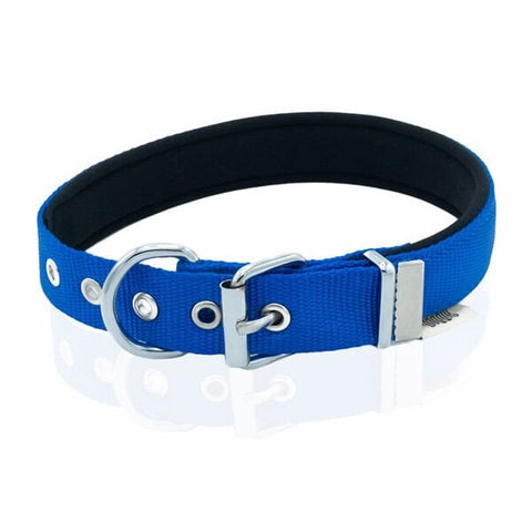 Doggie Comfort Dokuma Köpek Boyun Tasması Medium Mavi 2.5x37-45 Cm