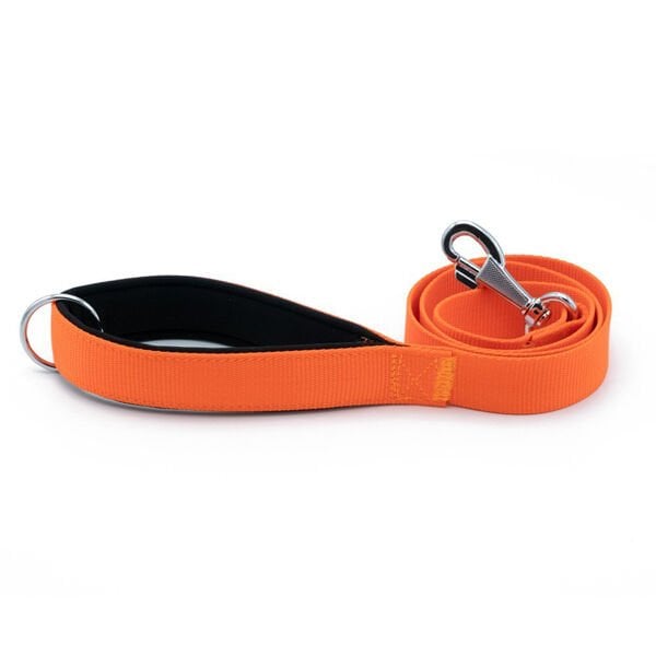 Doggie Comfort Dokuma Köpek Gezdirme Tasması Medium Turuncu 3x100 Cm
