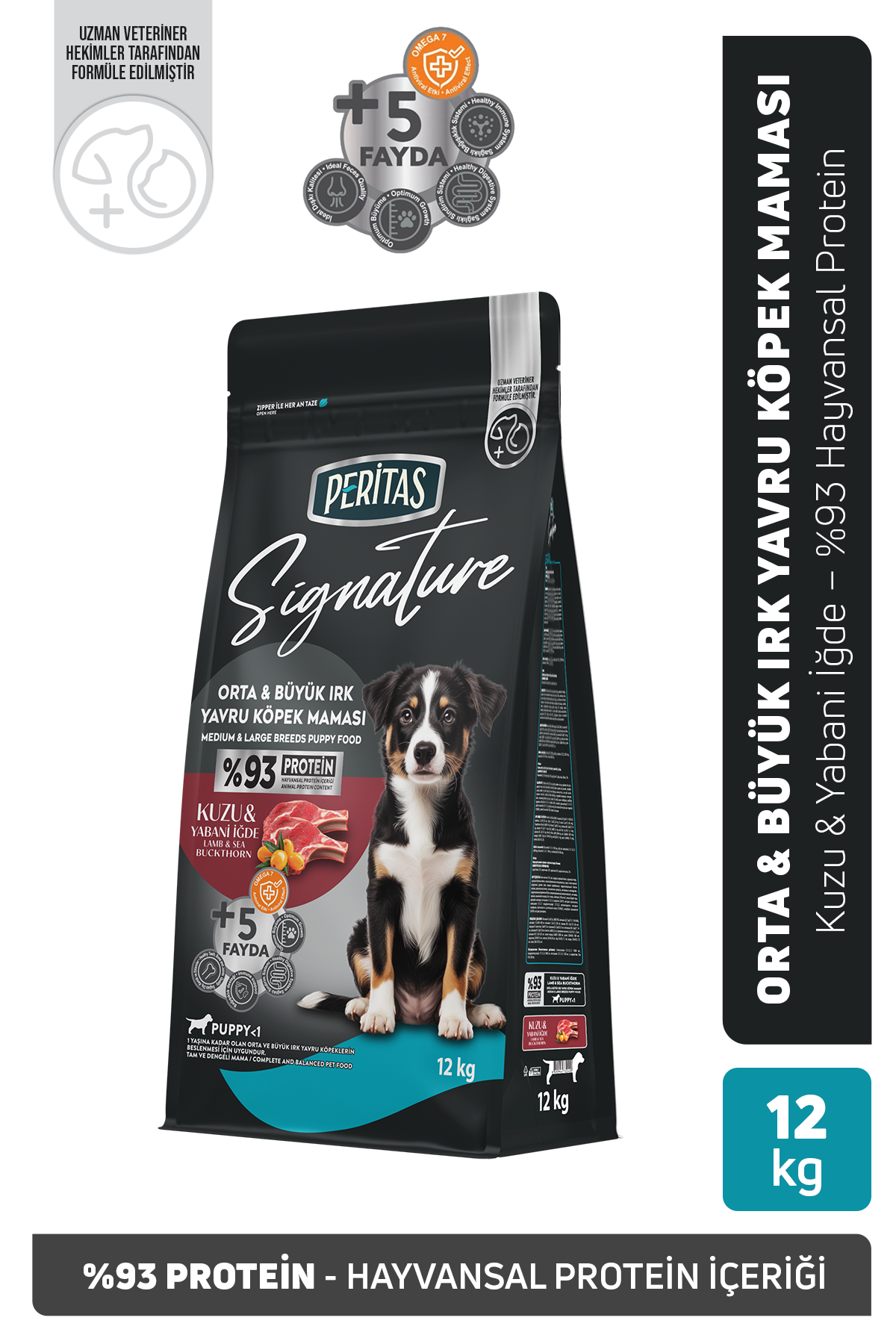Signature Kuzulu Orta ve Büyük Irk Yavru Köpek Maması 12 Kg
