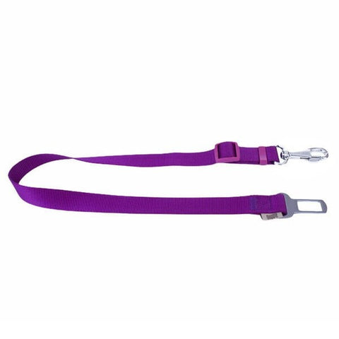 Doggie Dokuma Emniyet Kemerli Köpek Gezdirme Tasma Aparatı Medium Mor 2.5x50-80 Cm