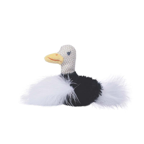 M-Pets Plume Ostrich Catnipli Kedi Oyuncağı 7x9x3 Cm Beyaz