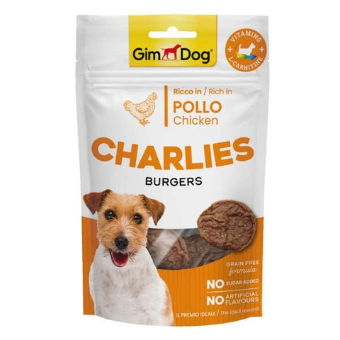 Gimdog Charlies Burger Tavuklu Tahılsız ve Şekersiz Köpek Ödül Maması 1 Adet 70 Gr