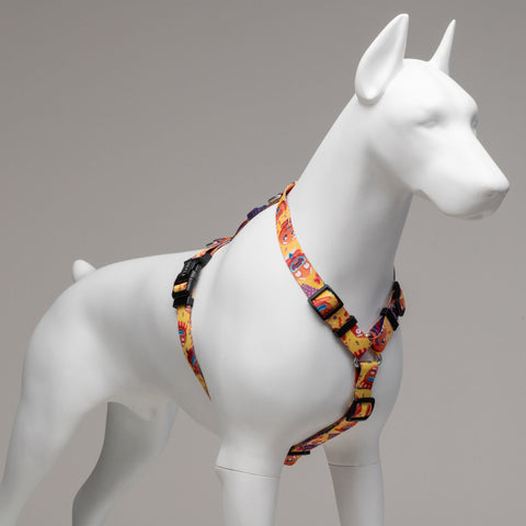 Lindo Dogs Gingerman H Tipi Köpek Göğüs Tasması Turuncu Beden Large