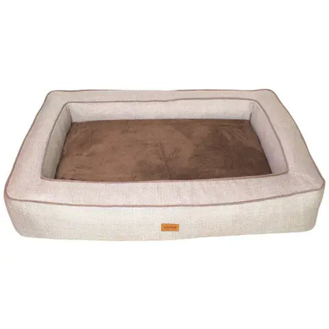 Lepus Comfort Kedi ve Köpek Yatağı Large Krem 100x70x18 Cm