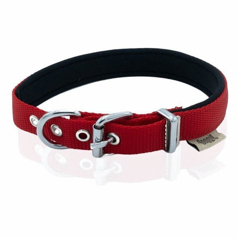 Doggie Comfort Dokuma Kemikli Köpek Boyun Tasması Small Kırmızı 2x30-35 Cm