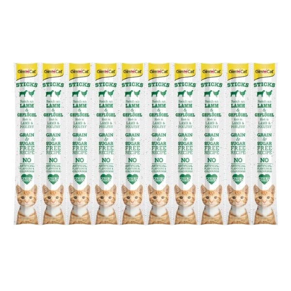 Gimcat Sticks Kuzu ve Tavuk Etli Çubuk Kedi Ödül Maması 1 Adet 50 Gr