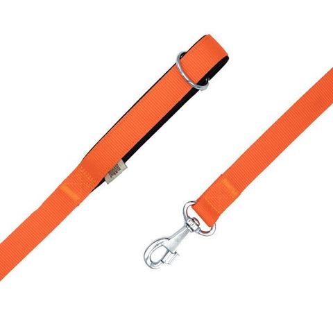 Doggie Comfort Dokuma Köpek Gezdirme Tasması Medium Turuncu 2.5x120 Cm
