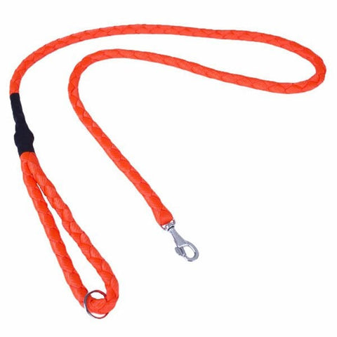 Doggie Örgülü Dokuma Köpek Gezdirme Tasması Medium Turuncu 2x100 Cm