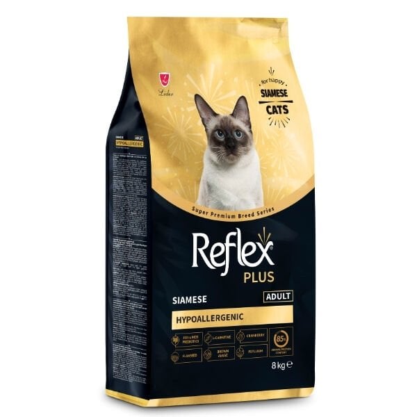 Reflex Plus Siamese Hypoallergenic Tavuklu Yetişkin Kedi Maması 8 Kg