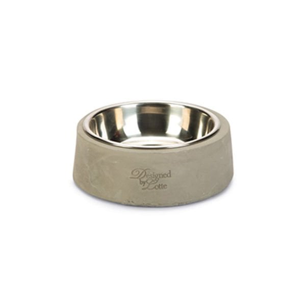 Karlie Beton Paslanmaz Çelik Kedi ve Köpek Mama ve Su Kabı 160 Ml 12.5x12.5x4 Cm