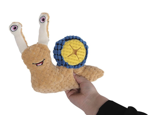 M-Pets Snail Daria Salgangoz Şeklinde Ödül Hazneli Peluş Kedi ve Köpek Oyuncağı 23.5x15 Cm