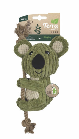 M-Pets Lars Kuala Peluş Kedi ve Köpek Oyuncağı 34x11x7 Cm Gri/Yeşil