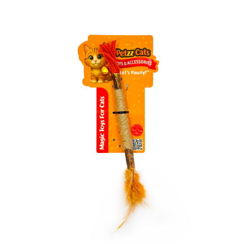 PetzzCats Zımpara Matatabi ve Çıngırak Sesli Peluş Kedi Oyuncağı Kahverengi 1x20 Cm