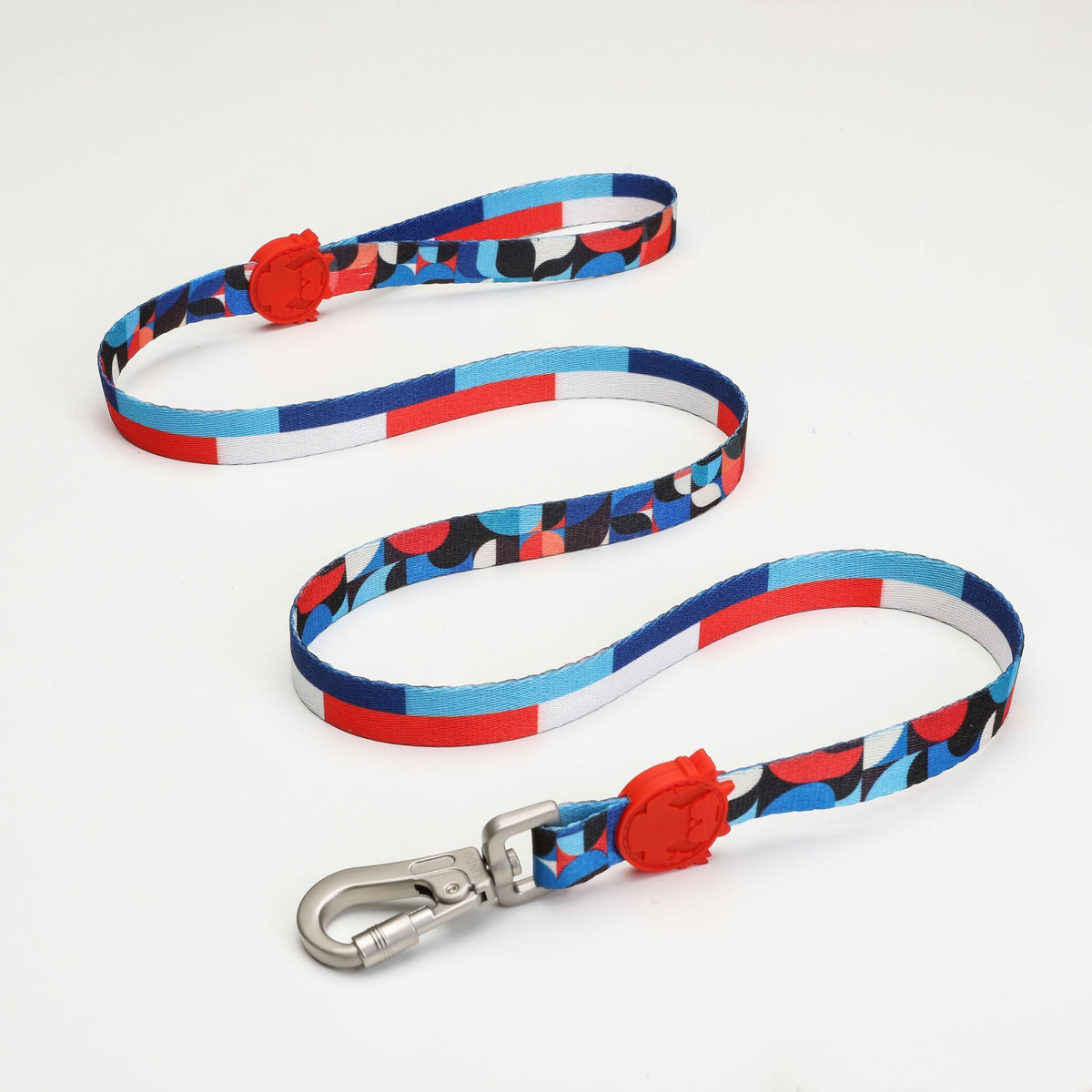 Lindo Dogs Red Line Köpek Gezdirme Kayışı Kırmızı/Mavi Small