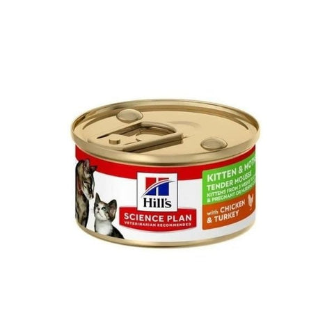 Hills Science Plan Kitten  Mother Tavuk ve Hindili Anne ve Yavru Kedi Konservesi 1 Adet 85 Gr
