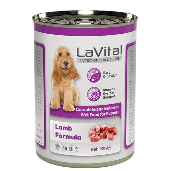 Lavital Puppy Kuzulu Bağışıklık Sistemi Destekleyici Yavru Köpek Konservesi 1 Adet 400 Gr