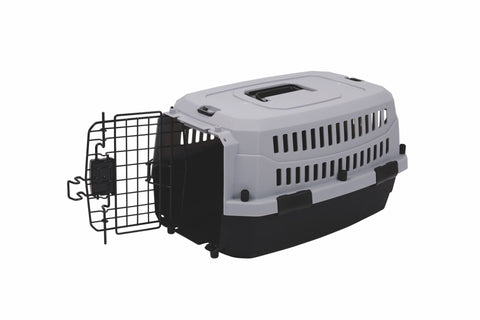 M-Pets Viaggio Carrier Iata Kedi ve Küçük Irk Köpek Taşıma Çantası 48.3x32x25.4 Cm Gri/Siyah Xsmall