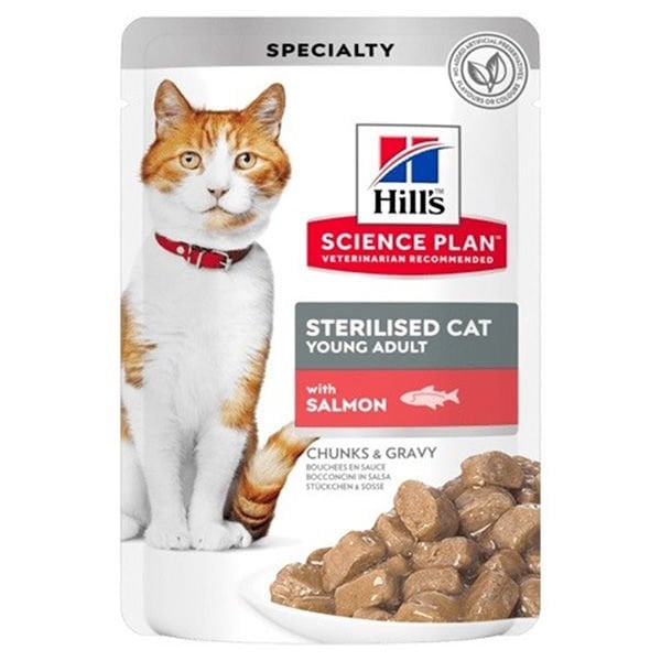 Hills Sterilised Somonlu Pouch Kısırlaştırılmış Konserve Kedi Maması 1 Adet 85 Gr