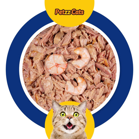 PetzzCats Ton Balığı  Karides Konserve Kedi Maması 1 Adet 70 Gr