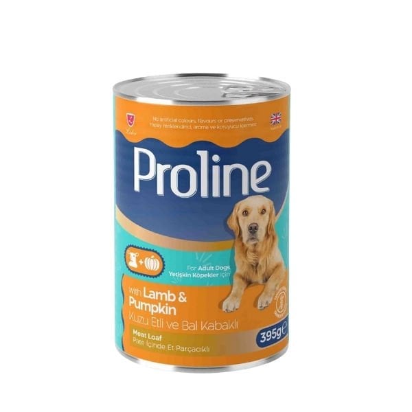 Proline Pate İçinde Et Parçacıklı Kuzu Etli Ve Bal Kabaklı Yetişkin Konserve Köpek Maması 1 Adet 395 Gr