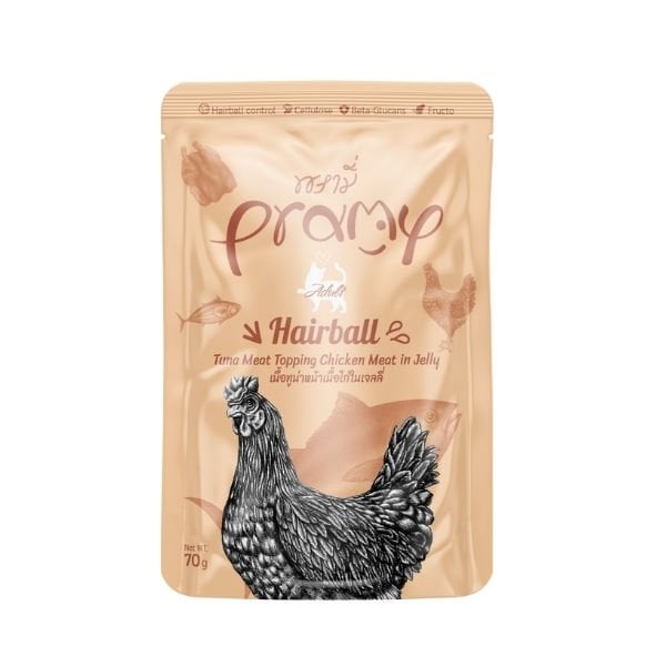 Pramy Jöle İçinde Ton Balıklı ve Tavuklu Pouch Yetişkin Konserve Kedi Maması 1 Adet 70 Gr