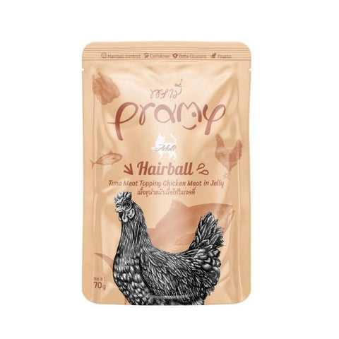 Pramy Jöle İçinde Ton Balıklı ve Tavuklu Pouch Yetişkin Konserve Kedi Maması 1 Adet 70 Gr
